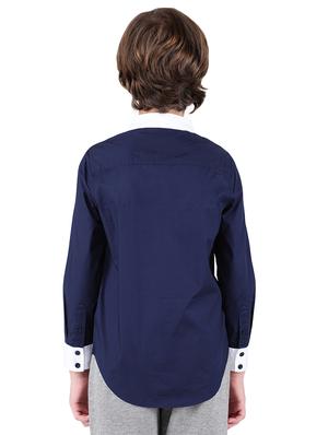 blue cotton shirt - 16650659 - Standard Image - 3