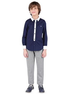 blue cotton shirt - 16650659 - Standard Image - 4