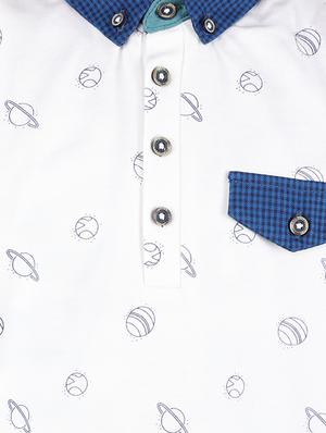 white cotton pocket detail t-shirt - 16650665 - Standard Image - 5