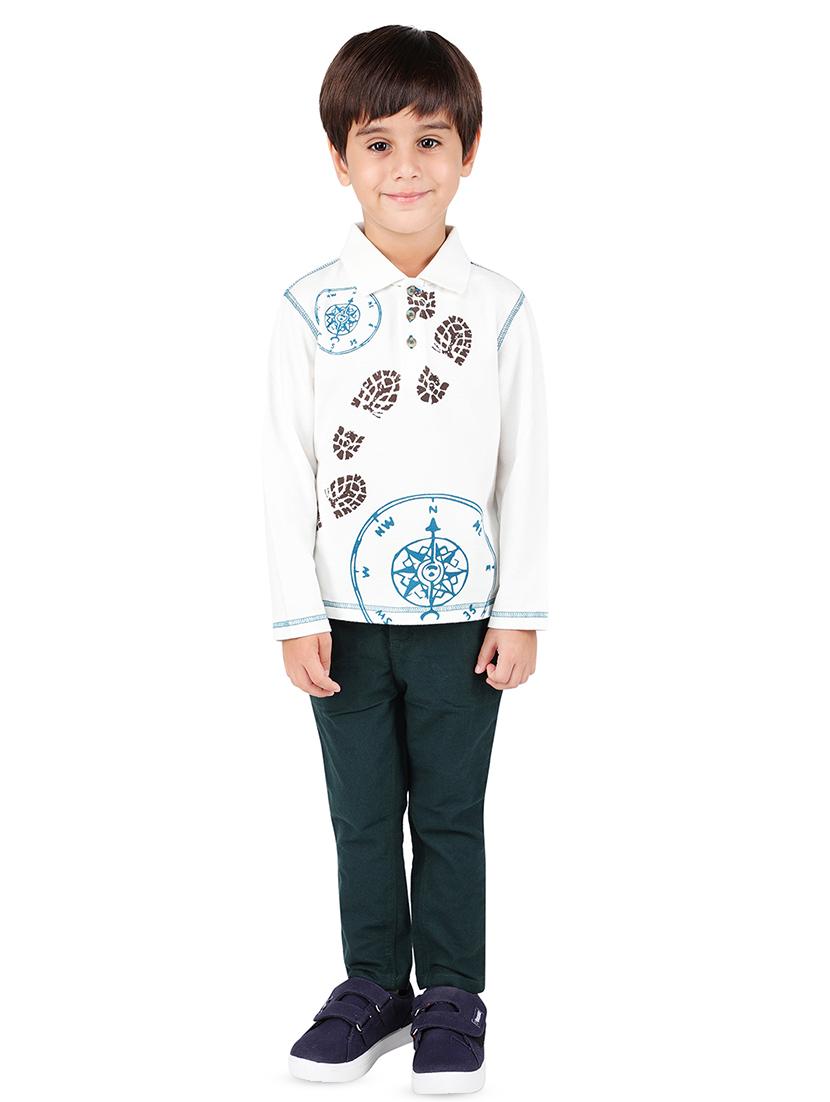 white cotton, long sleeved t-shirt - 16650667 - Zoom Image - 4