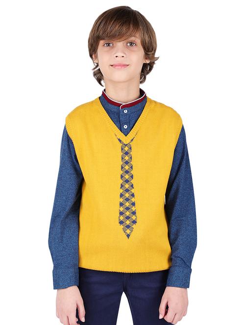 yellow cotton sweater - 16650679 - Standard Image - 1