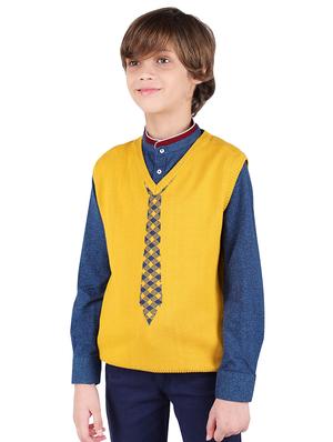 yellow cotton sweater - 16650679 - Standard Image - 2