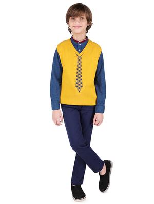 yellow cotton sweater - 16650679 - Standard Image - 4