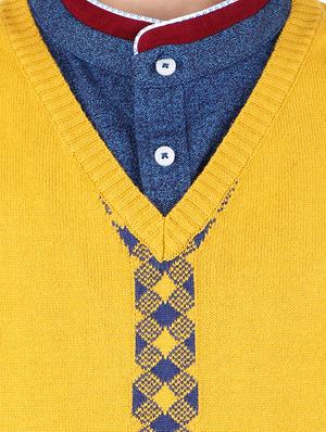 yellow cotton sweater - 16650679 - Standard Image - 5
