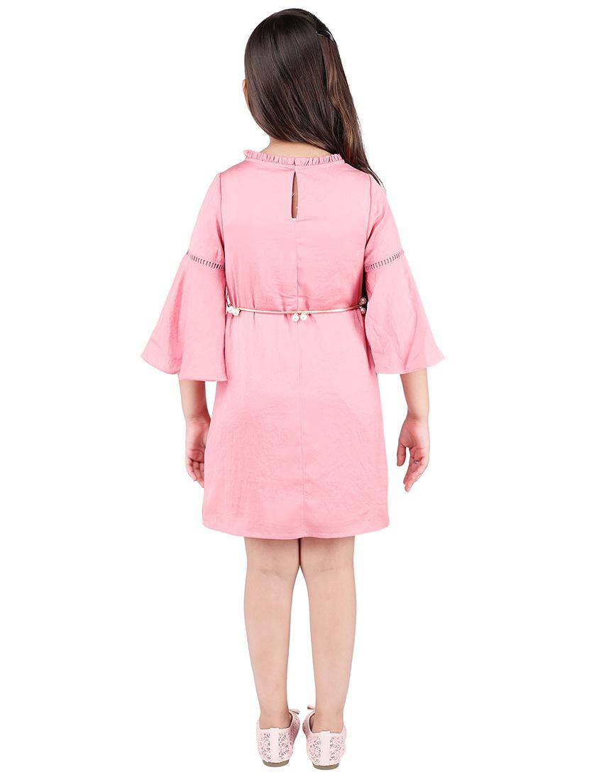 bell sleeved belted frock - 16650688 - Zoom Image - 3