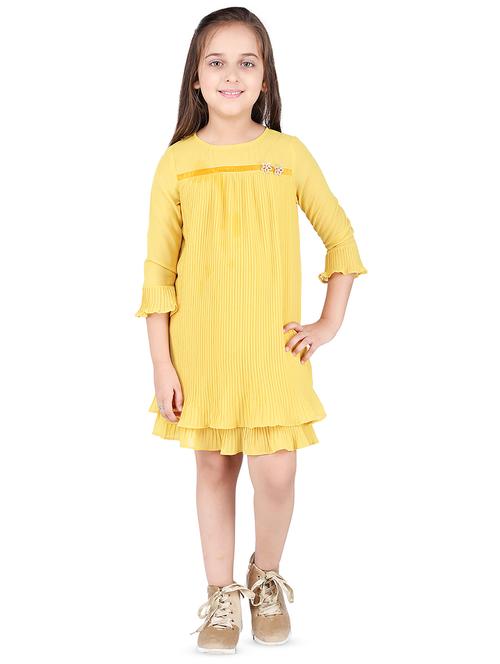 pleated embellished frock - 16650702 - Standard Image - 1