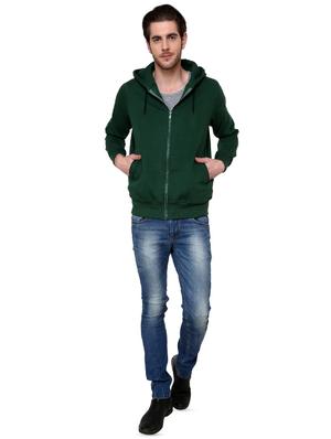 green solid sweatshirt - 16650835 - Standard Image - 4