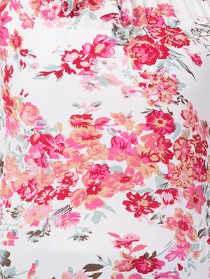off shoulder floral top - 16650950 - Standard Image - 5