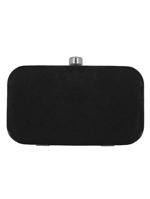 black cotton box clutch - 16651088 - Standard Image - 2