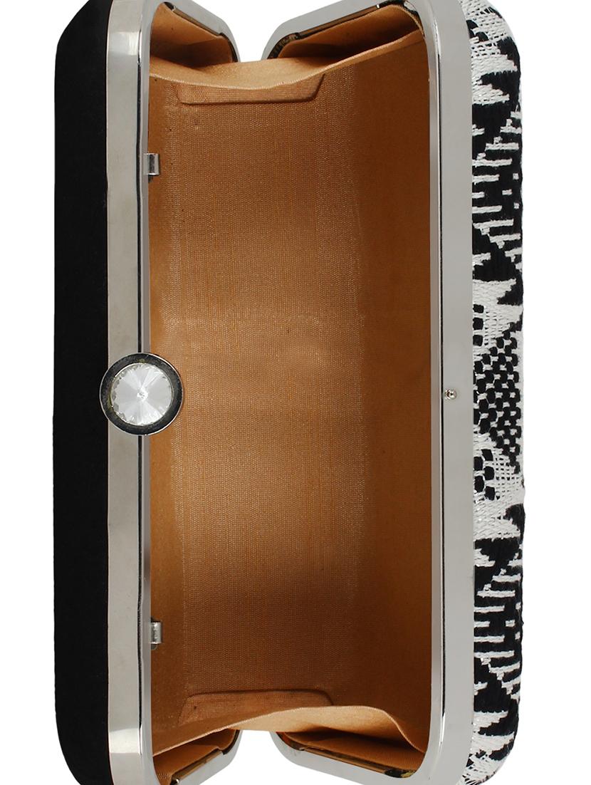 black cotton box clutch - 16651088 - Zoom Image - 3