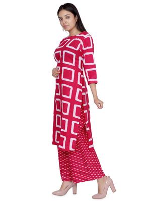 geometrical kurta palazzo set - 16652325 - Standard Image - 2