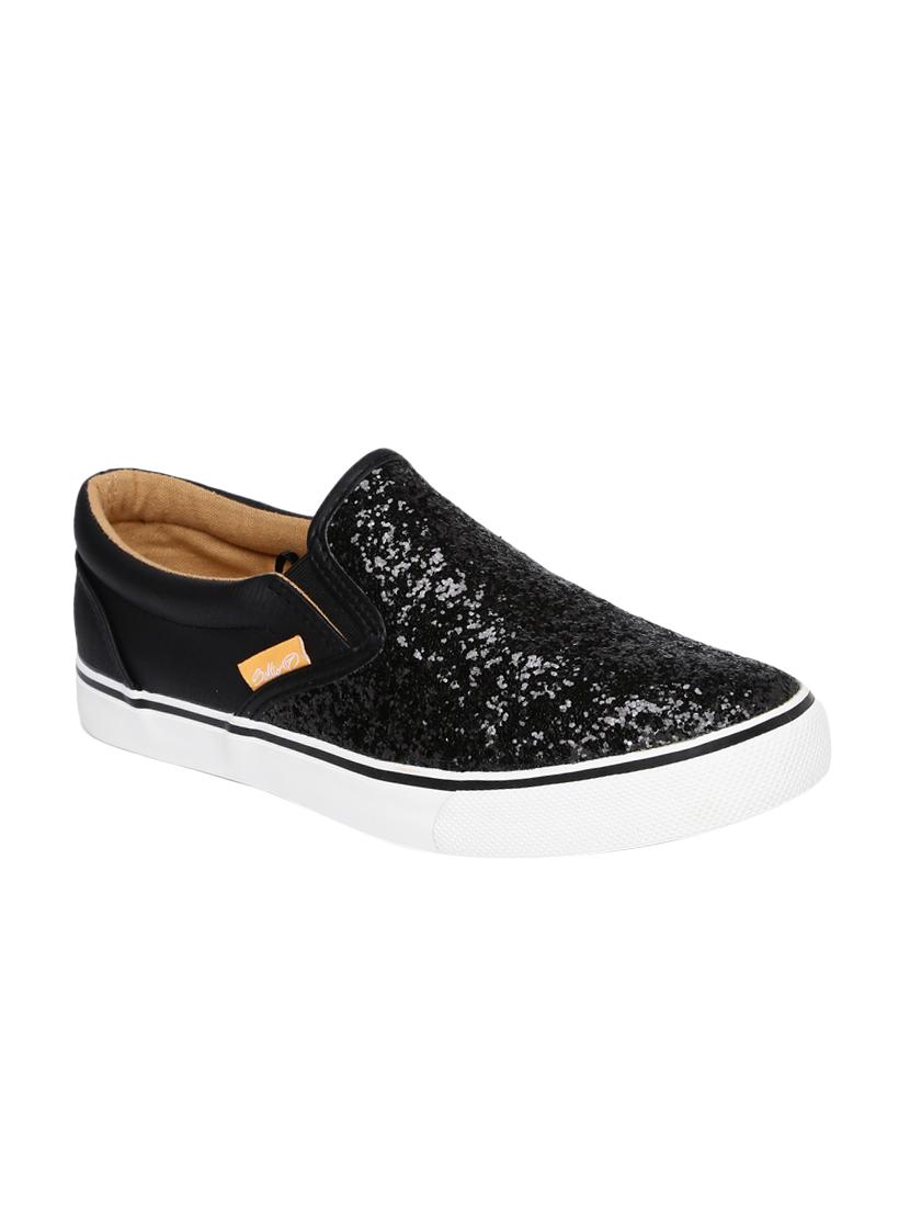 black slip on casual shoes - 16653325 - Zoom Image - 1