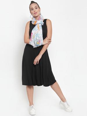 multi colored modal silk stole - 16653600 - Standard Image - 2