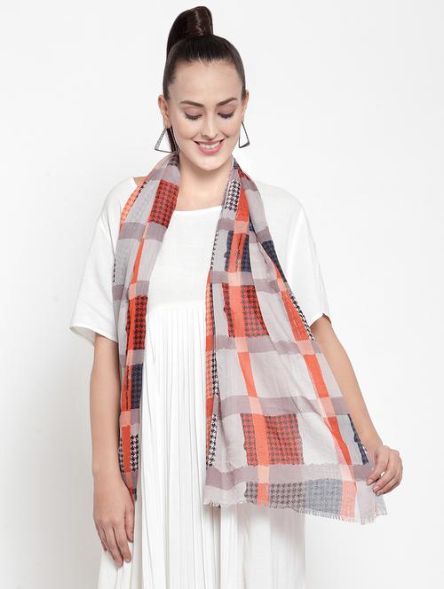 multi colored cotton stole - 16653631 - Standard Image - 1