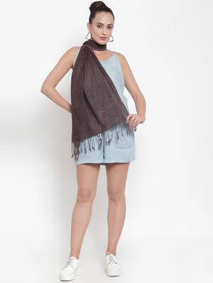 brown cotton stole - 16653660 - Standard Image - 2