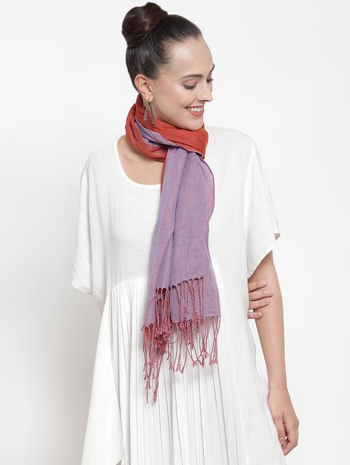 purple cotton stole - 16653677 - Standard Image - 1