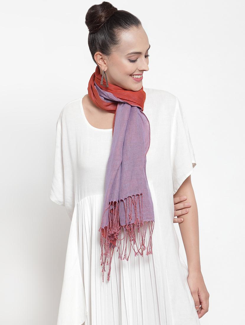 purple cotton stole - 16653677 - Zoom Image - 1