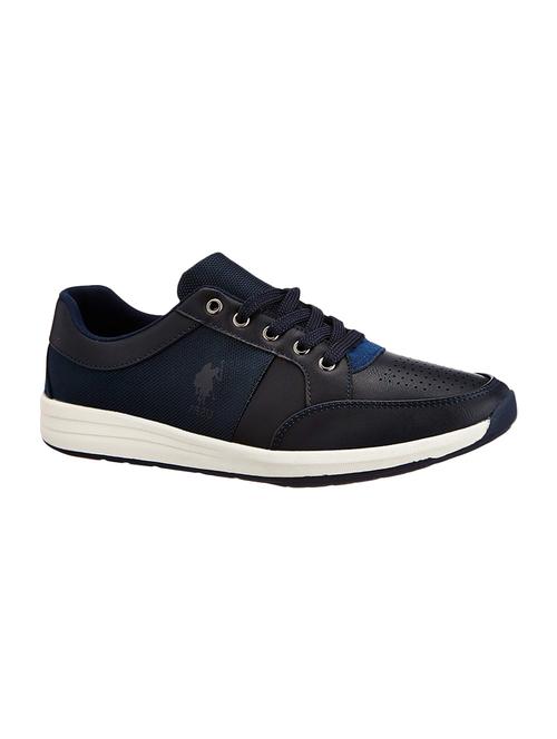 blue leather lace up sneakers - 16653916 - Very Small Image - 1