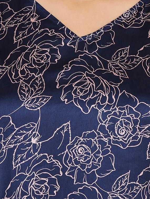 v neck floral nighty - 16654421 - Zoom Image - 5