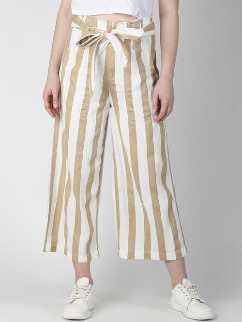 tie up waist striped trouser - 16654629 - Very Small Image - 1