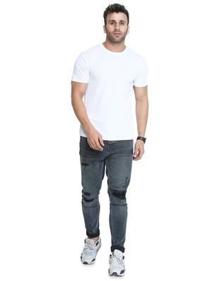 white solid t-shirt - 16655233 - Standard Image - 3