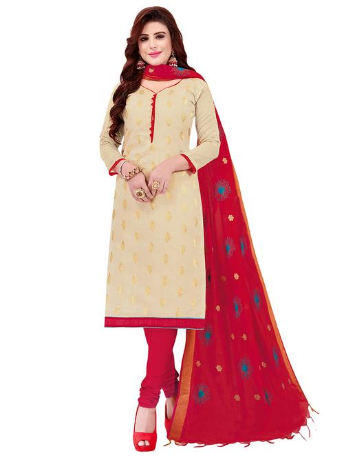churidaar suits unstitched suit - 16655689 - Standard Image - 1