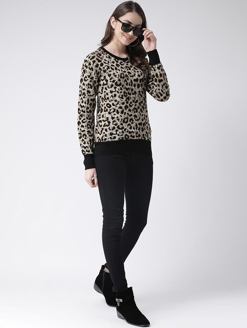 round neck animal pullover - 16657509 - Zoom Image - 1