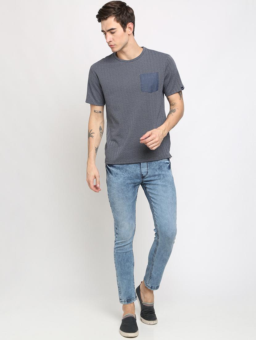 blue heavy washed denim jeans - 16657594 - Zoom Image - 1