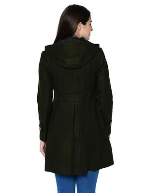 long sleeved wool trench coat - 16657597 - Standard Image - 3