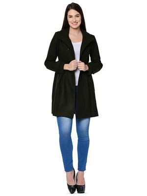 long sleeved wool trench coat - 16657597 - Standard Image - 4