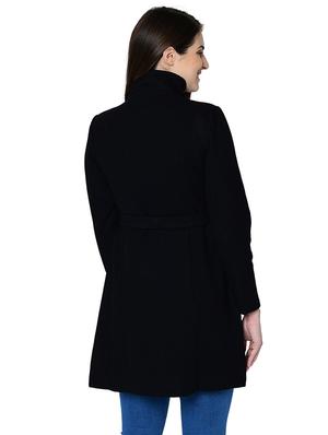 tie knot long sleeved overcoat coat - 16657607 - Standard Image - 3