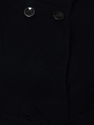 tie knot long sleeved overcoat coat - 16657607 - Standard Image - 5