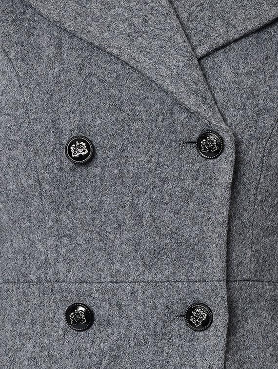 lapel neck wool trench coat - 16657613 - Zoom Image - 5