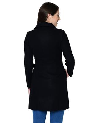 lapel neck wool trench coat - 16657658 - Standard Image - 3