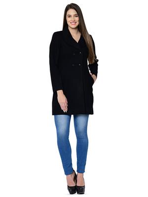 lapel neck wool trench coat - 16657658 - Standard Image - 4