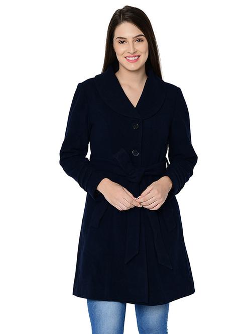 lapel neck tie knot overcoat - 16657662 - Standard Image - 1
