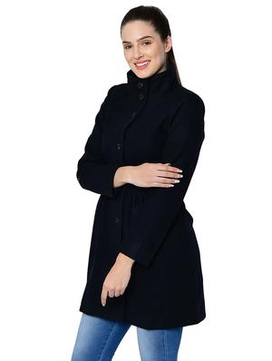 turtle neck long sleeved wool overcoat - 16657672 - Standard Image - 2