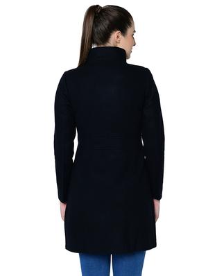 turtle neck long sleeved wool overcoat - 16657672 - Standard Image - 3