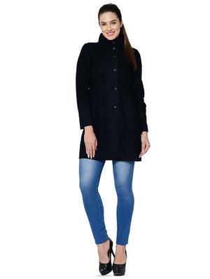 turtle neck long sleeved wool overcoat - 16657672 - Standard Image - 4
