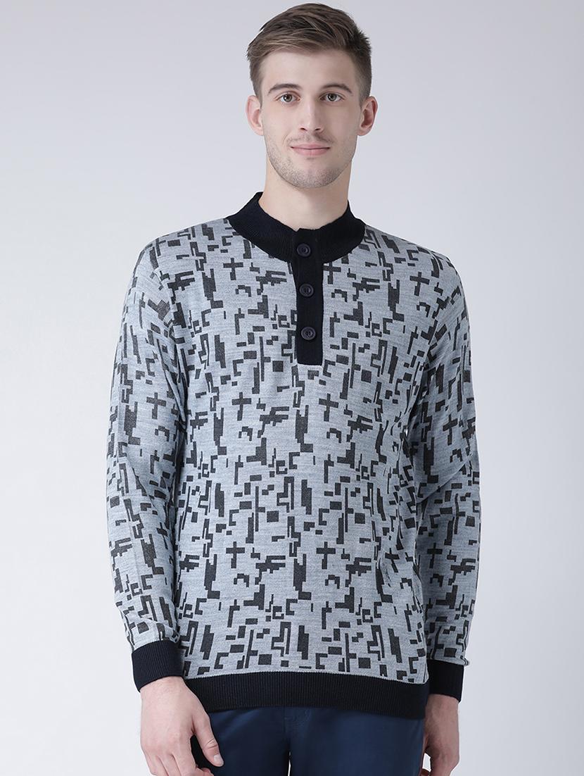 grey printed pullover - 16657688 - Zoom Image - 1