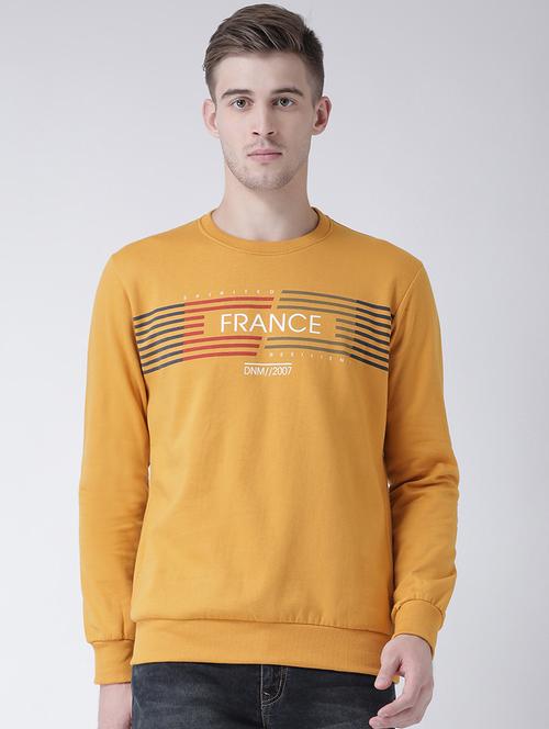 yellow printed sweatshirt - 16657715 - Standard Image - 1