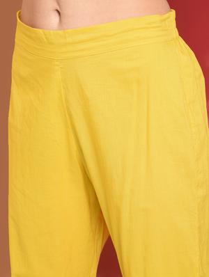 gota patti straight kurta with pant set - 16657899 - Standard Image - 7