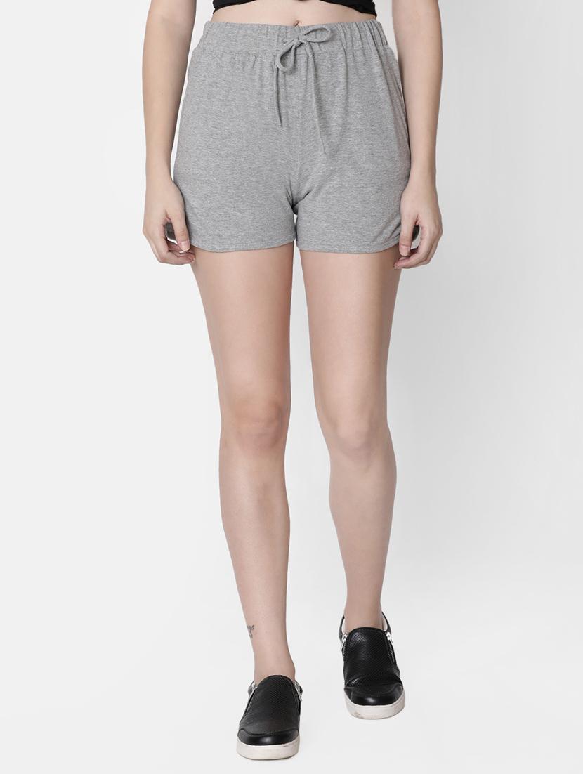 drawstring solid shorts - 16658017 - Zoom Image - 1