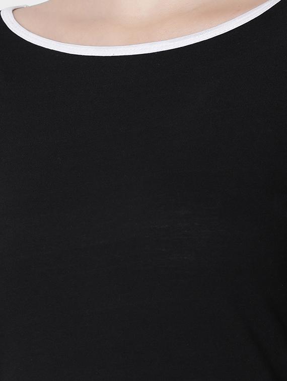 boat neck thumb-hole sleeved tee - 16658021 - Zoom Image - 5