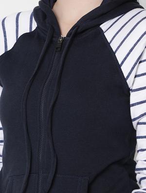 raglan sleeved striped jacket - 16658041 - Standard Image - 5