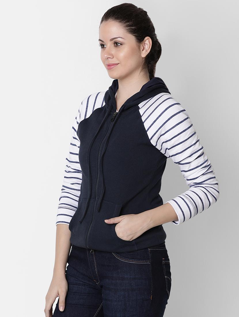 raglan sleeved striped jacket - 16658041 - Zoom Image - 2