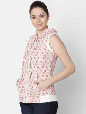 contrast tapping floral jacket - 16658048 - Standard Image - 2