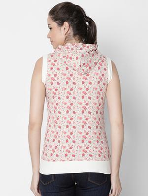 contrast tapping floral jacket - 16658048 - Standard Image - 3