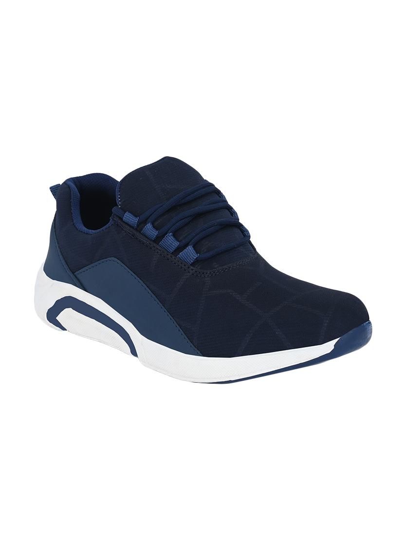 blue fabric lace up sport shoes - 16658125 - Zoom Image - 1