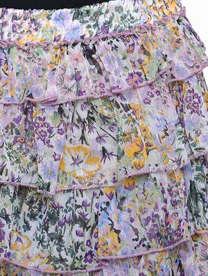 high rise floral layered skirt - 16658129 - Standard Image - 5
